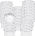 800 Pcs Bulk Large Pet Disposable Feeding Bowls Liner Cat Food Bowls Paper Liner Pets Disposable Feeding Bowl Small Paper Cat Plates for Small Dogs Cats Dish Bowl(White)