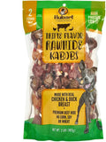 Hubert Pet Triple Flavored Rawhide Kabobs, Chicken, Duck & Pork Hide Dog Chews, All Natural Treats for All Dog Sizes, 2 Pound Resealable Bag