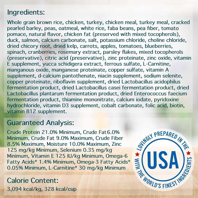 Chicken Soup for the Soul All Natural Premium Weight Care Adult Dry Dog Food, Real Meat First Ingredient, No By-Products, Hi Fiber/Low Fat Support Ideal Weight, Brown Rice, Chicken & Turkey, 28lb