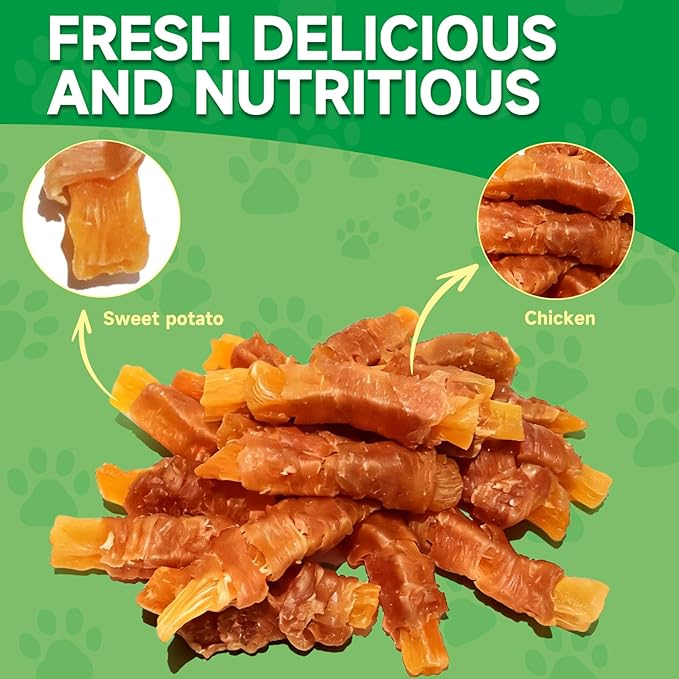 Chicken Wrapped Dog & Cat Chew Treats, Cheese Sticks, 10 oz