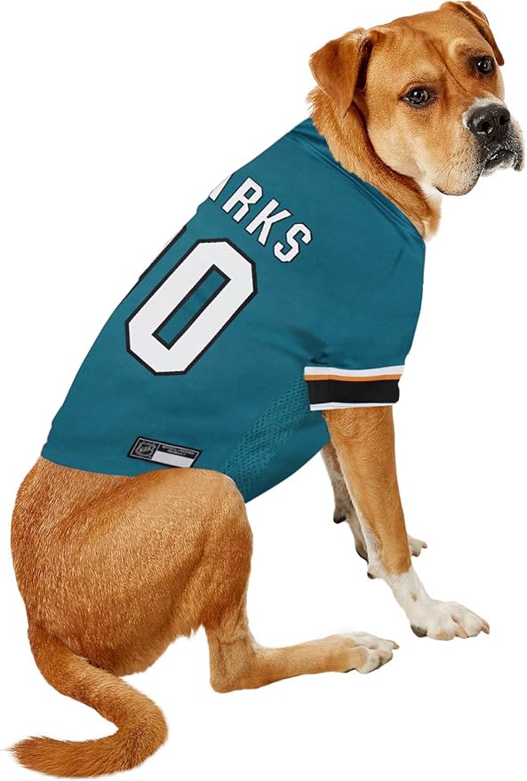 Pets First NHL San Jose Sharks Jersey for Dogs & Cats, Medium. - Let Your Pet Be A Real NHL Fan!