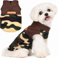 DaFuEn Dog Sweater, Dog Fleece Vest Winter Coat for Boy Girl, Pet Clothes Pullover, Soft Stretchy Puppy Sweater, Yorkie Teacup Chihuahua Jacket (Camouflage, XS)