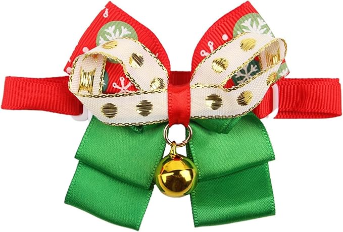 3 Pack Christmas Cat Costume Accessories, Santa Hat, Bow Tie, Scarf, Christmas Costumes for Cat, Adjustable Xmas Outfit Set,Santa Hat Puppy,Small Dogs Claus Hat