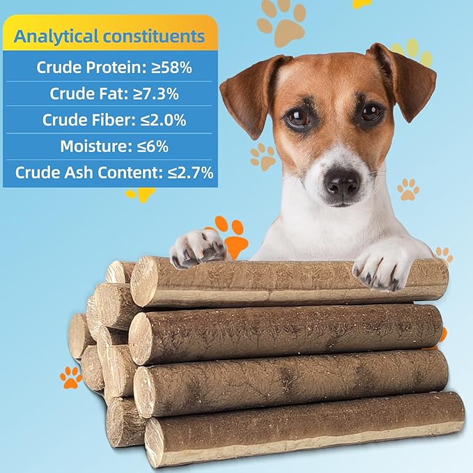 Tuna Sticks for Dogs – Natural Dental Chews with Deep Sea Nutrients & Herbal Extracts, Training Dog Treats for Puppies & Dogs, Promotes and Freshens Oral Health & Appetite Stimulation, 100g/3.5oz