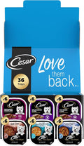 Cesar Home Delights & Classic Loaf in Sauce, Adult Wet Dog Food, Variety Pack, Wet Food for Dogs, 3.5 oz Tray, 36 Count