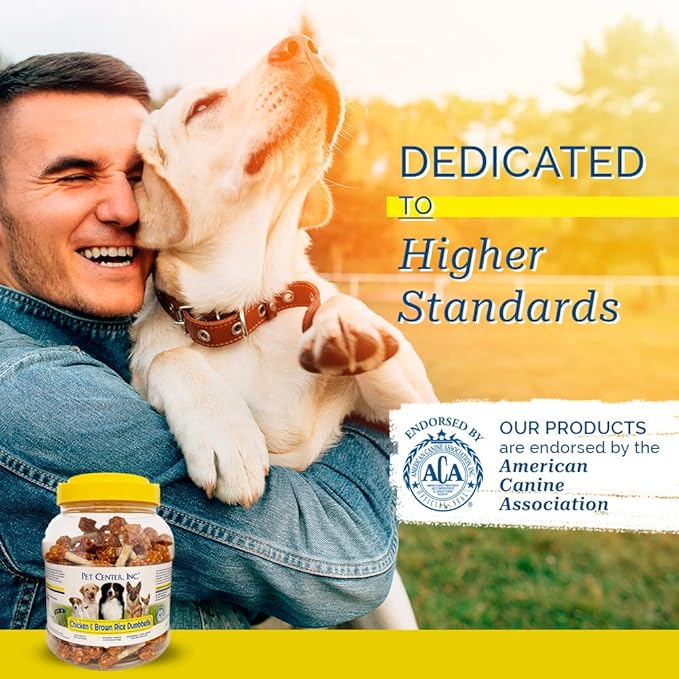 Pet Center Inc. (PCI) - Chicken and Brown Rice Dumbbells, 2.5lbs. - Adult Dog Treat