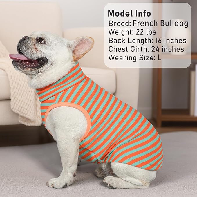 KYEESE 2Pack Dog Sweater Turtleneck Dog Sweaters for Small Dogs Male Stretchy Dogs Clothes Soft Pets Clothes Pullover Pet Sweatshirt Warm Pets Coats Small Pet Sweaters