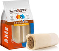Jack&Pup 3-4" Filled Dog Bones for Small and Large Dogs, Flavored Shin Dog Bones, Long Lasting Stuffed Bones for Dogs, High Protein, Variety Pack - Peanut Butter, Bully Stick, Bacon & Cheese - 3 Pack