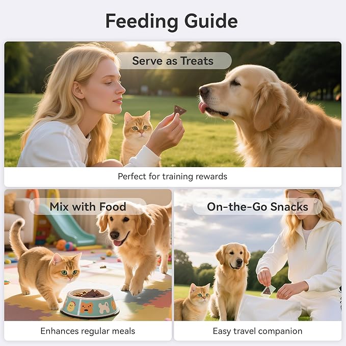 APL Freeze Dried Treats for Dogs & Cats, 1.76oz | All-Natural Chicken & Deer Blood Recipe | Rich in Iron, Supports Immunity & Appetite | Training Rewards, Food Topper & Travel Snacks