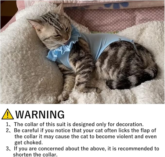 Cat Recovery Suit for Abdominal Wounds and Skin Diseases, Breathable Surgical Recovery Shirt After Surgery Wear Anti Licking Wounds,E-Collar Alternative for Cats Pet Kitten(RSC01-green-l)