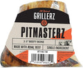 Scott Pet Grillerz 2-3 inch Beefy Bone, 1 Count, Rawhide Free, All Natural Treat for All Breeds, Long Lasting, Easy to Digest, Dog Chew for Healthy Teeth