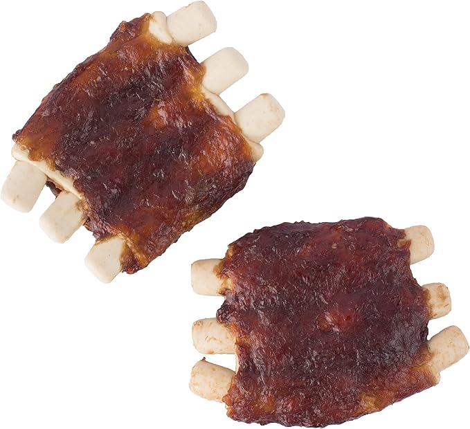 SmartBone Grill Masters Ribs Half Racks 5 Count, Rawhide-Free Chews for Dogs