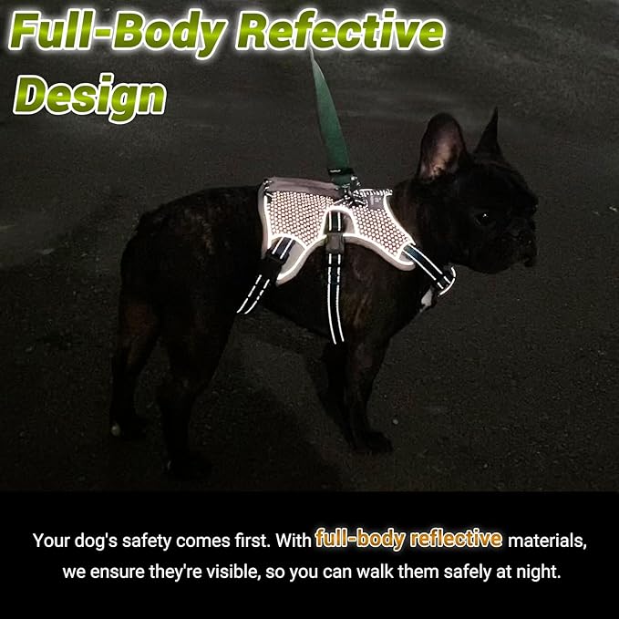 BELPRO Multi-Use Support Dog Harness, Escape Proof No Pull Reflective Adjustable Vest with Durable Handle, Dog Walking Harness for Big/Active Dogs (Green, M)