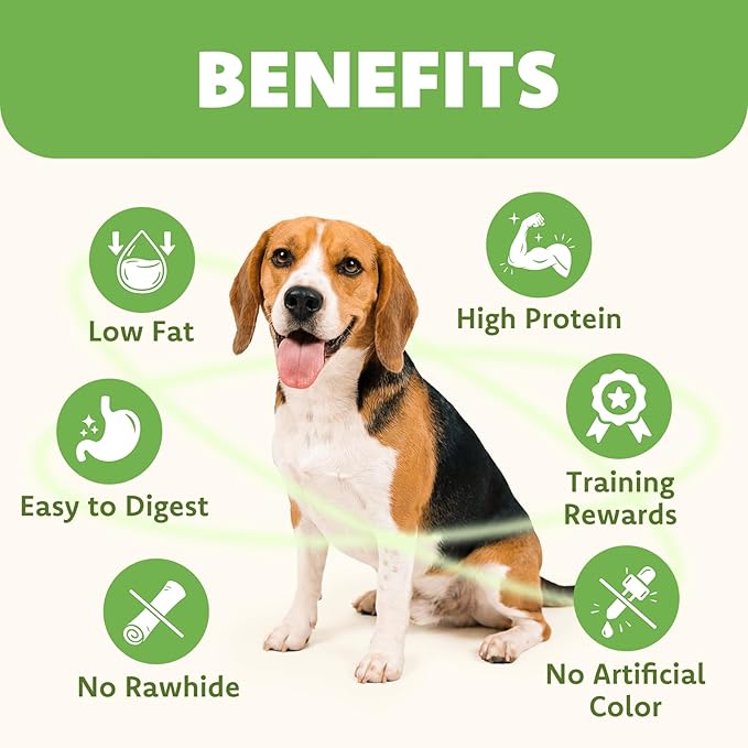 MON2SUN Chicken Wrapped Sweet Potato Dog Treats for All Breeds, Rawhide-Free Soft Chews for Training, No Artificial Colors, 10oz