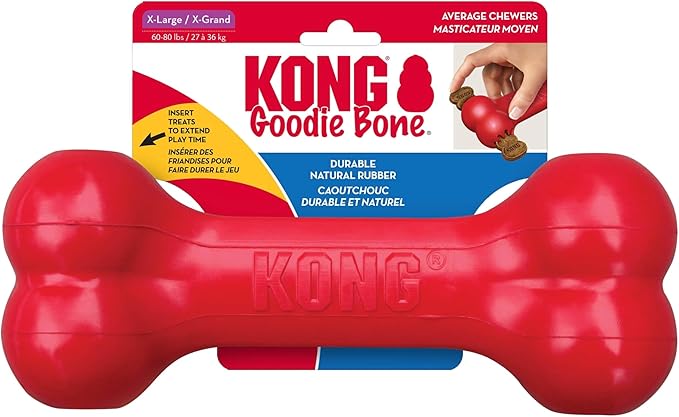 KONG Goodie Bone red rubber treat-dispensing toy for extra large dogs
