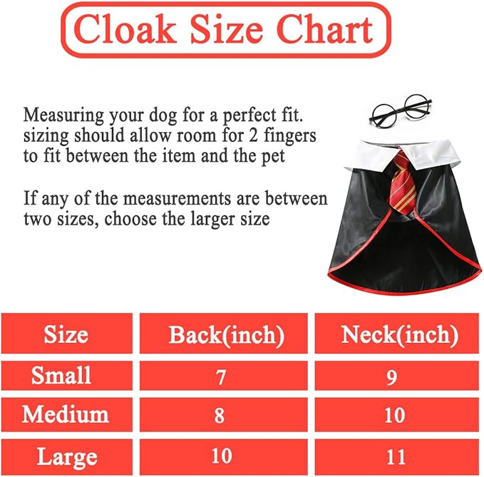 Halloween Cat Costume Small Dog Wizard Pet Clothes Cute Apparel Puppy Shirts with Glasses (Small)