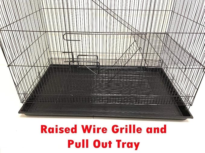 X-Large 3-Levels Tight Wire Spacing Guinea Pig Hamster Rodent Degu Dagus Ferret Chinchilla Sugar Glider Squirrel Rat Mice Rabbit Cat Critter Cage