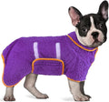 Bienbee Dog Bathrobe, Quick Drying Super Absorbent Dog Robes for After Bath, Warm Keeping Dogs Towel, Dogs Bath Supplies, Dark Purple M