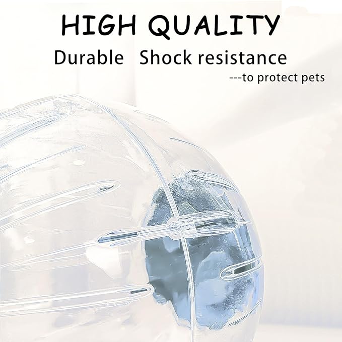 Large Hamster Wheel Sport Running Ball Hamster Toys for Hamsters Guinea Pig Mice Ferret Small Pet 7.3” x 7.3” x 7.3”