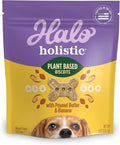 Halo Holistic Vegan Dog Treats, Plant-Based Dog Treat with Oats, Peanut Butter & Banana, Vegan Treat Pouch, 8 Oz bag
