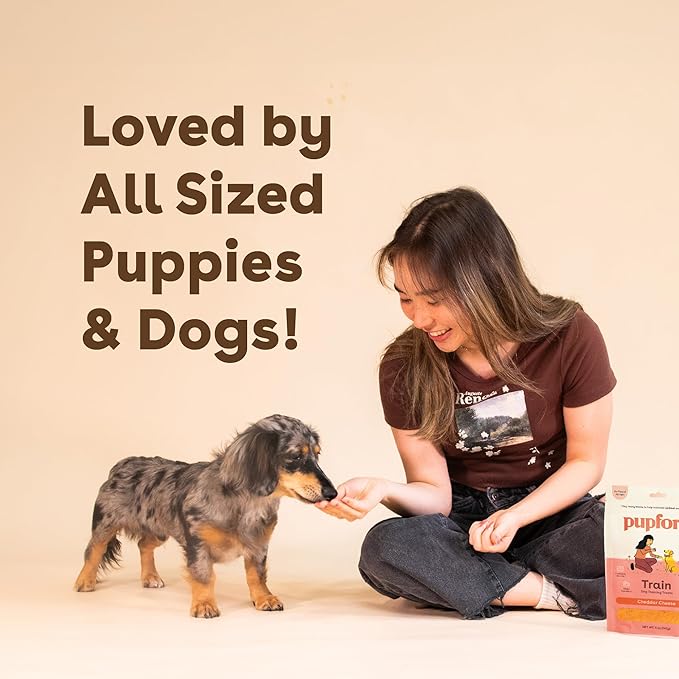 Pupford Training Treats for Dogs & Puppies, 225+ Single Ingredient Bites (Cheddar, 3 oz)