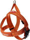 EzyDog Quick Fit Dog Harness – No Pull Harness for Training, Everyday Walking, and Easy Control - Adjustable Fit, Reflective, and Padded (Medium, Orange)