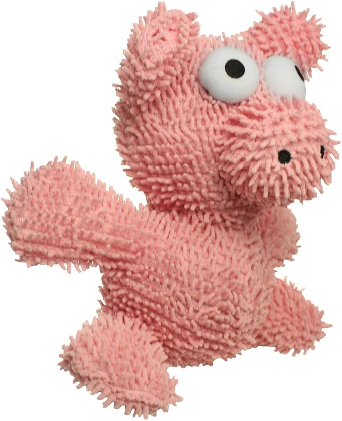 MIGHTY- Microfiber Ball - Farm – Made with Squeaker Balls and Minimal Stuffing. Strong & Tough. Interactive Play. Machine Washable & Floats (Pig, Large 2 Pack)