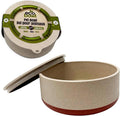 Palz&Co EcoBowl with Lid for Dogs & Cats, 28 oz Cinnamon - Natural Bamboo Pet Bowl with Non-Slip Base, Pet Food and Water Dish, Dishwasher Safe