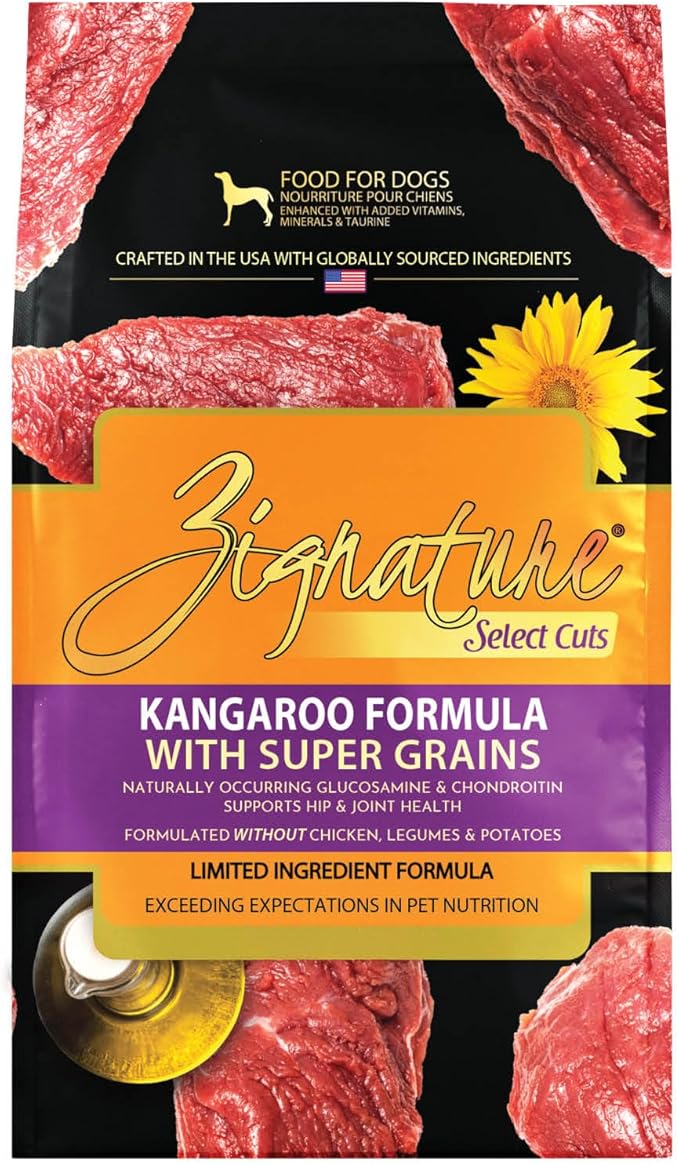 Zignature Select Cuts Kangaroo Formula 12.5lb Bag