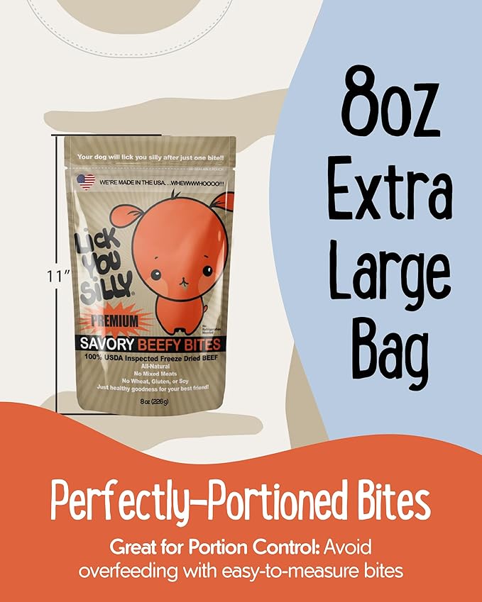 Freeze-Dried Beef Liver Dog Treats | High-Protein Training Snacks for Dogs & Puppies | Grain-Free Pet Treats for Small, Medium, & Large Breeds | Made in The USA