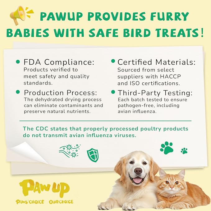 PAWUP Cod Skin Dog Treats with Duck Dog Snacks High Protein and Omega-3, Natural Dog Chews w/Taurine, 12.5 oz (12-15 Count)