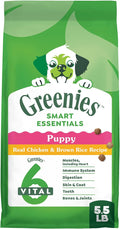 Greenies Smart Essentials Puppy High Protein Dry Dog Food Real Chicken & Brown Rice Recipe, 5.5 lb. Bag