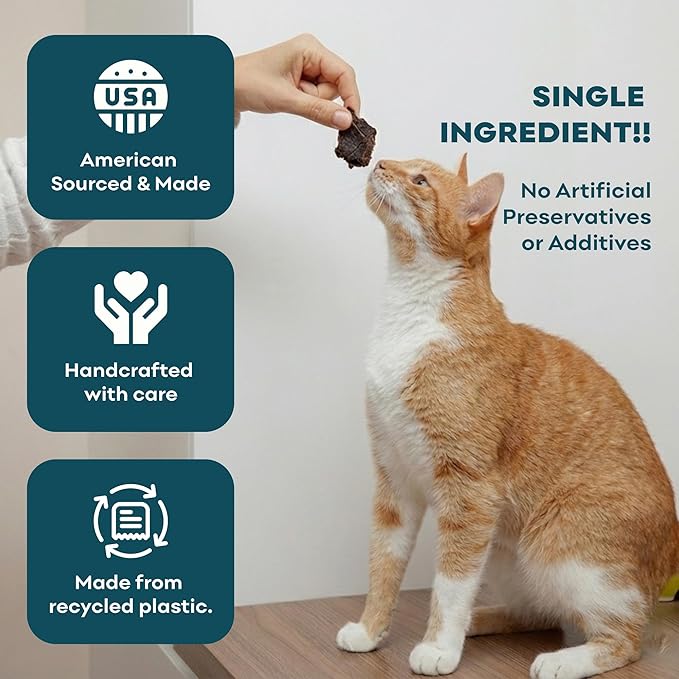 Skona PetFood Premium Chewy Dehydrated Pork Heart Jerky for Dogs & Cats, 1 lb of Pork Heart Dehydrated to 4 oz, Single Ingredient High Taurine Training Treat, Supports Heart Health & Muscle Repair