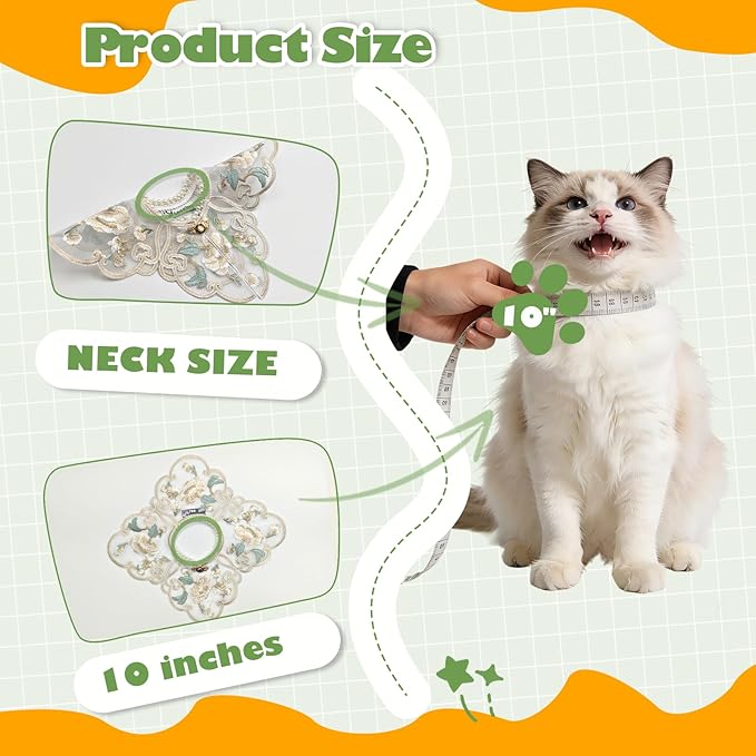 Leo Kitty Silky Pet Bandana for Small Cats & Small Dogs — Handcraft; Warm, Breathable Collar Outfit; Holiday cat Costume Accessory (Christmas, Halloween, New Year). Gift-Ready — top Gifting Choice
