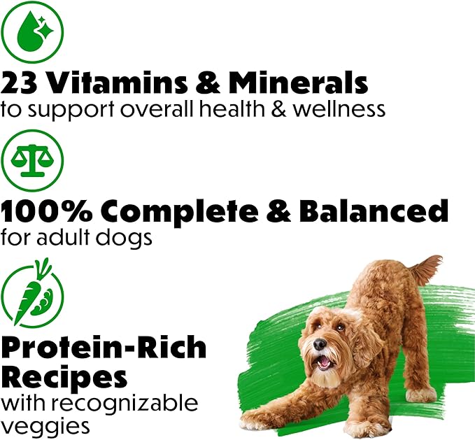 Beneful Purina Dog Food Freshly Prepared Meals Beef and Chicken Medley with Green Beans, Carrots and Wild Rice - (Pack of 16) 10 oz. Tubs