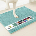 Muddy Mat® | Super Absorbent Door Mat Indoor, Microfiber Quick Dry Chenille Entryway Rug, Non-Slip Front Door Mat, Indoor Mats for Entryway, Machine Washable Pet Rug, Seafoam Green 48"x60"