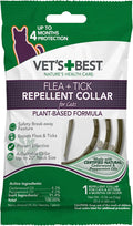 Vet’s Best Flea and Tick Repellent Collar for Cats, Plant-Based Flea and Tick Prevention Collar with Natural Oils, Adjustable Cat Collar Up to 20 Inch Neck