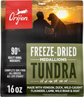 ORIJEN Grain Free High Protein Freeze Dried Dog Food & Topper Tundra Recipe 16oz Bag