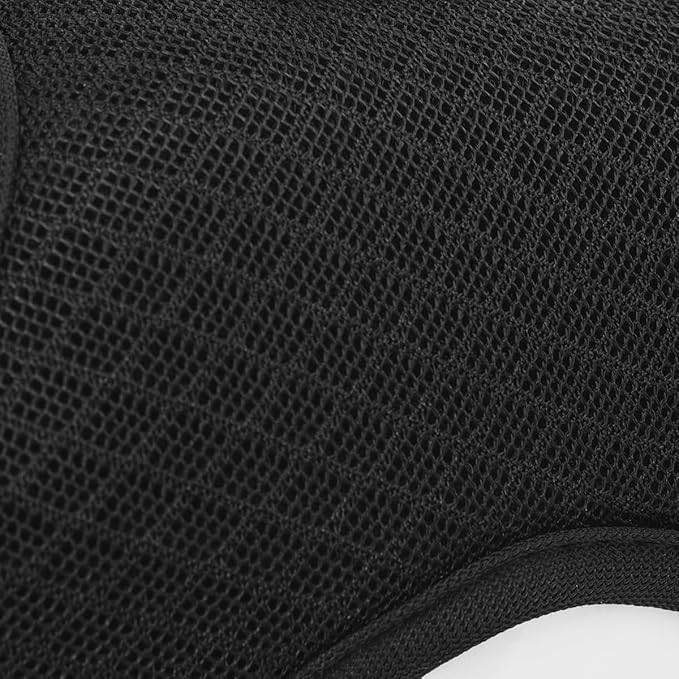 Cat Harness and Leash for Walking Escape Proof Breathable Mesh Fabric, Solid Black, Large, Adjustable Cat Walking Jackets, Padded Stylish Cat Vest
