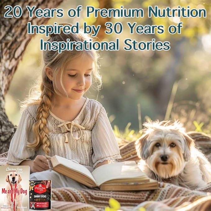Chicken Soup for The Soul All Natural Premium Savory Sticks Soft & Chewy Dog Treats, Real Beef First Ingredient, No by-Products, Artificial Colors, Flavors or Preservatives, Beef, 5oz