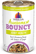 Weruva Awesome Bouncy Wet Dog Food, Beef & Brown Rice, 14oz Can (Pack of 10)