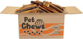 PET CHEWS™ 7.5lb Bulk Box (125 Count) Thick Bully Sticks 6 Inch - 100% Natural Beef Pizzle Dog Treats - Long Lasting, Odor-Free & Fully Digestible - High-Protein Chews for All Breeds.
