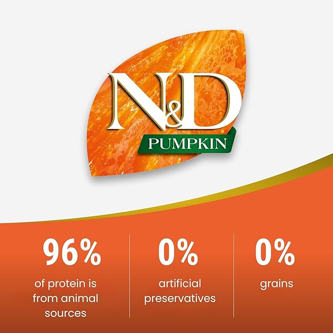 Farmina N&D Dog Dry Grain Free Pumpkin Mini Chicken & Pomegranate 15.4 Pounds