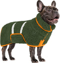 Bienbee Dog Bathrobe, Quick Drying Super Absorbent Dog Robes for After Bath, Warm Keeping Dogs Towel, Dogs Bath Supplies, Dark Green M