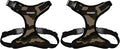 Voyager Step-in Lock Pet Harness - All Weather Mesh, Adjustable Step in Harness for Cats and Dogs by Best Pet Supplies - Army/Black Trim, S (Pack of 2)