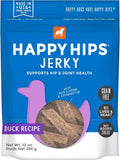 Happy Hips Jerky Dog Treats, Duck, 10 oz. Pouch