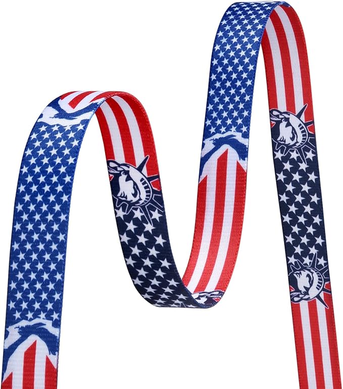 American Flag Dog Collar - Patriotic 5th of July Dog Collar - Themed Dog Collars for Independence Day - for Small Medium Large Dogs,S