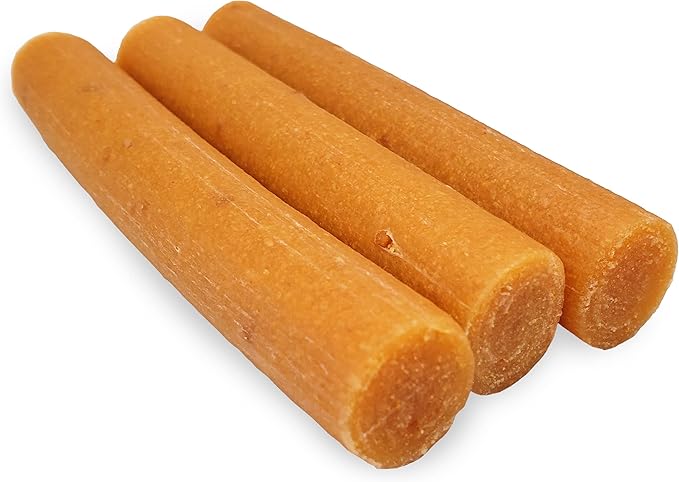 Himalayan Dog Chew Yak Cheese Dog Chews, Lactose Free & Grain Free, USA Made, For All Dog Breeds, Medium Density Cheese Chew, Resealable Pouch with 3 YUM Treats, Peanut Butter Flavor