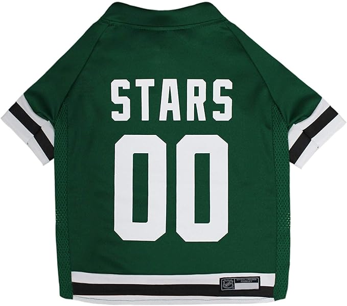 Pets First NHL Dallas Stars Jersey for Dogs & Cats, X-Large. - Let Your Pet Be A Real NHL Fan!
