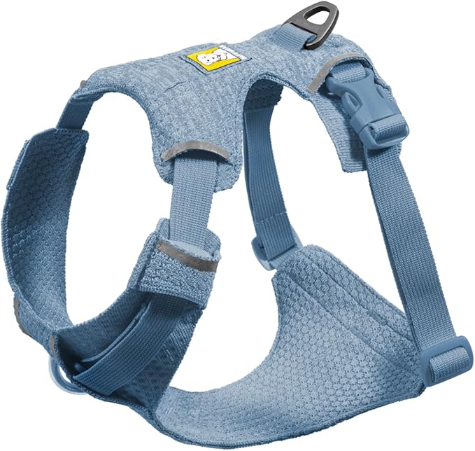 Ruffwear, Front Range Flex Dog Harness, Engineered Knit Construction for Ultimate Fit and Mobility, Lightweight Flexible Everyday Harness with Dual Leash Clips, Polar Blue, Medium